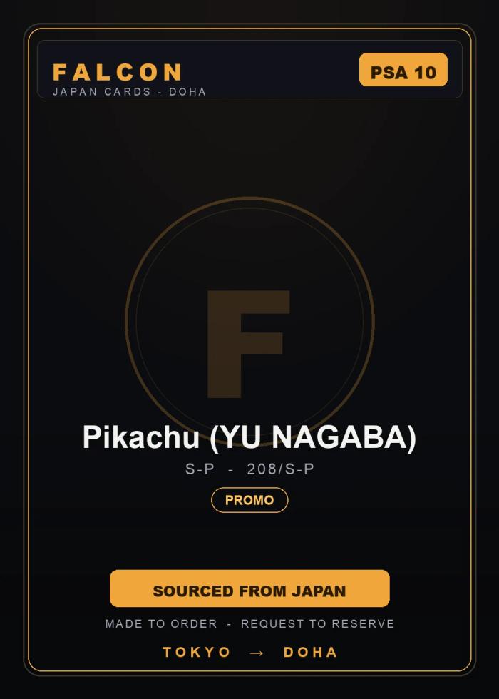 Pikachu (YU NAGABA) 208/S-P — PSA 10