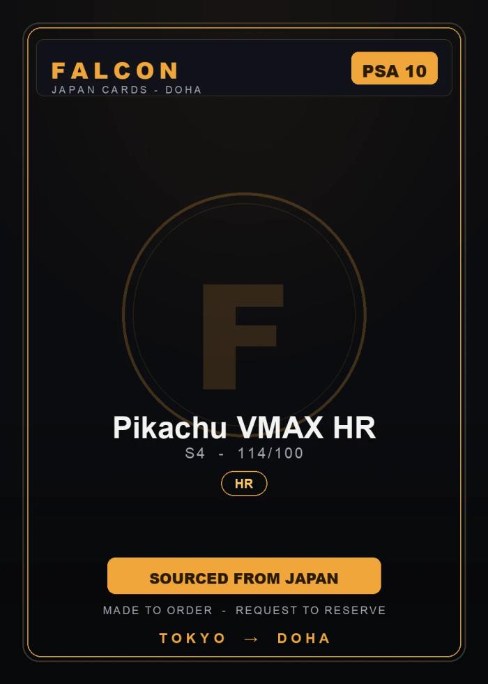 Pikachu VMAX HR 114/100 — PSA 10