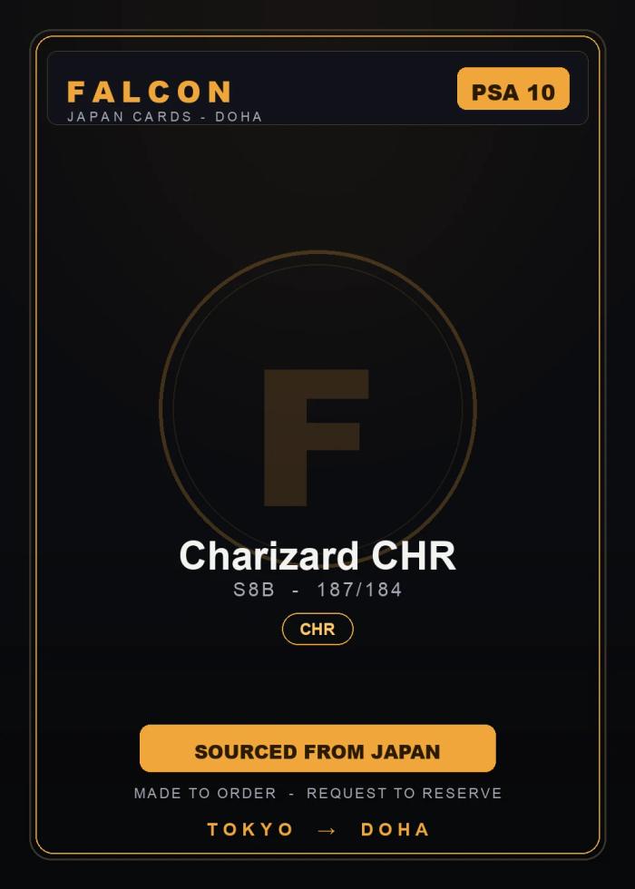 Charizard CHR 187/184 — PSA 10