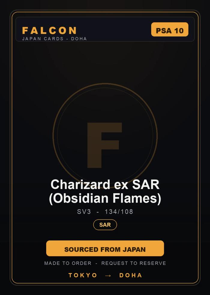 Charizard ex SAR (Obsidian Flames) 134/108 — PSA 10